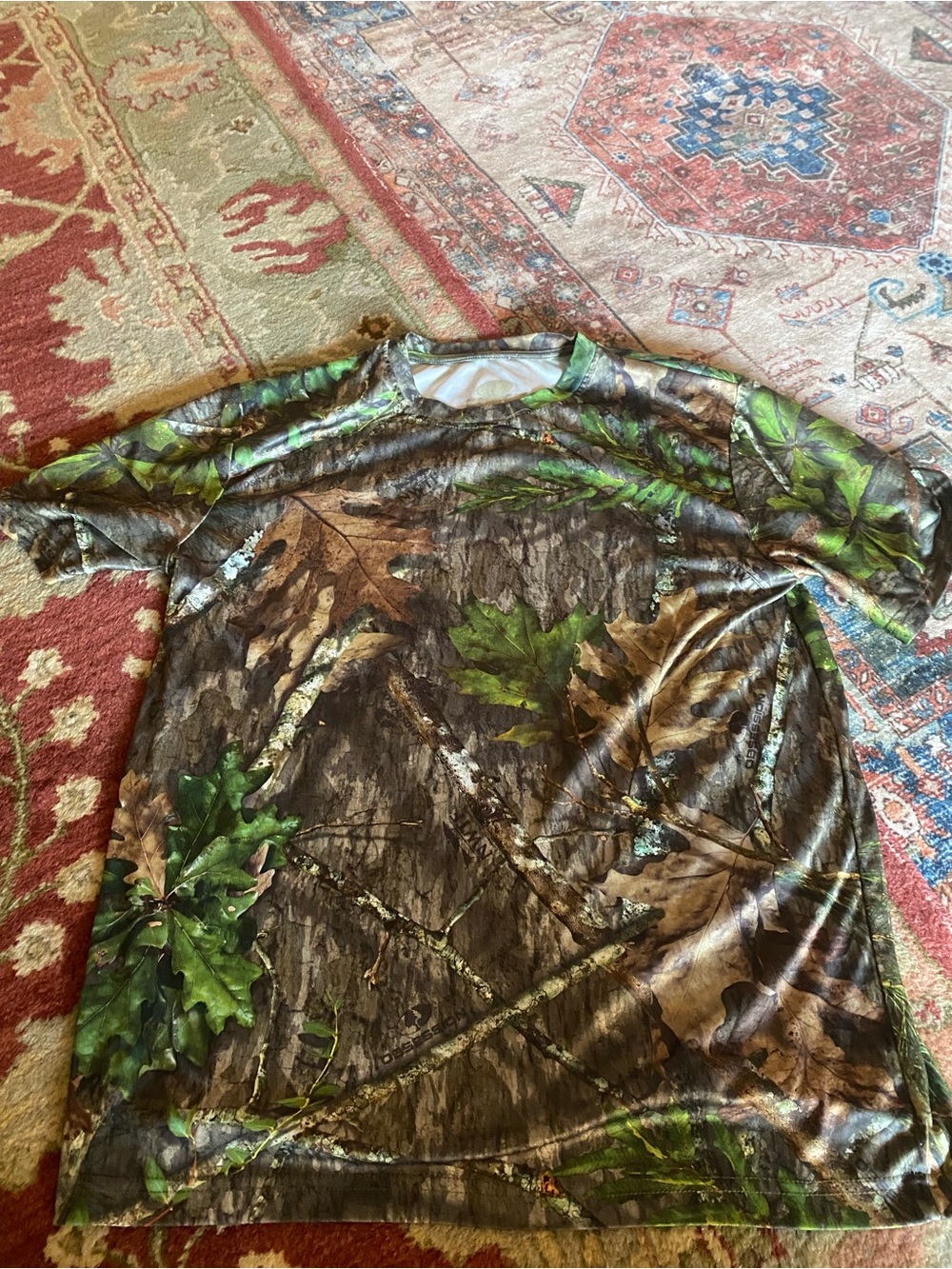 Men's Short-Sleeve Camo Tee - Green Brown